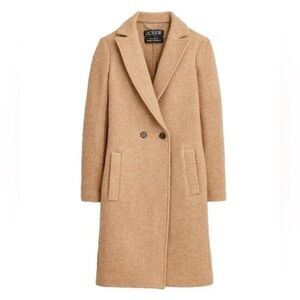J Crew topcoat in Italian boiled wool Camel 2P